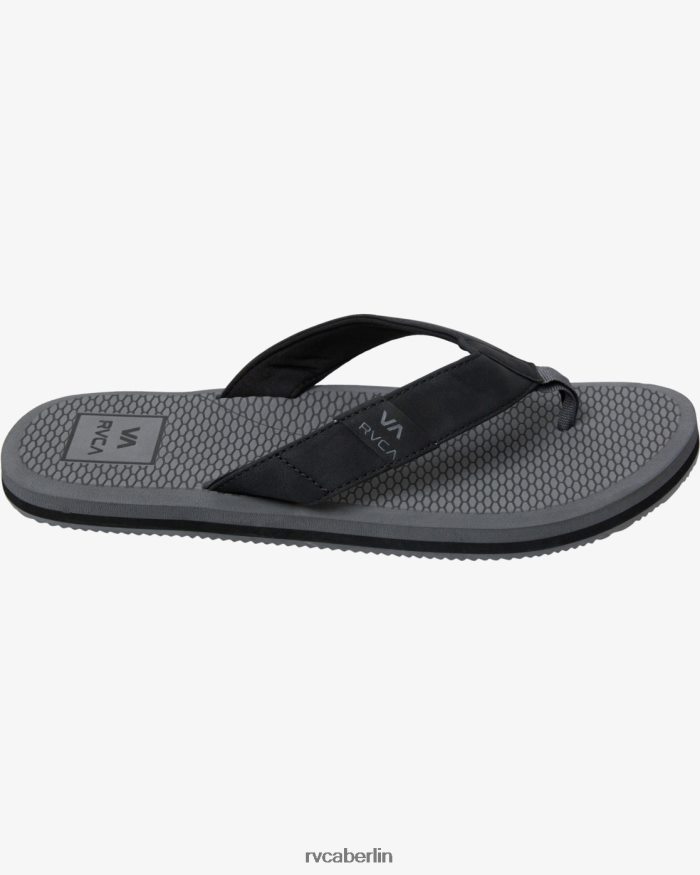 RVCA Sandbank-Flip-Flops BF4L8X982 Schuhe Holzkohle Männer