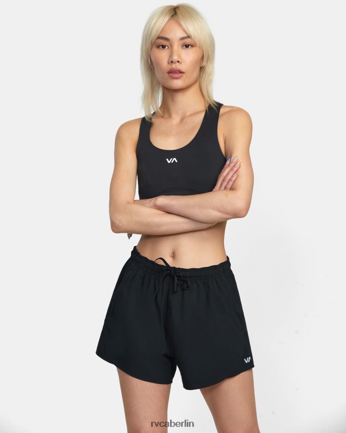 RVCA VA Essential Yogger Sportshorts 12 BF4L8X1284 Kleidung Schwarz Frauen