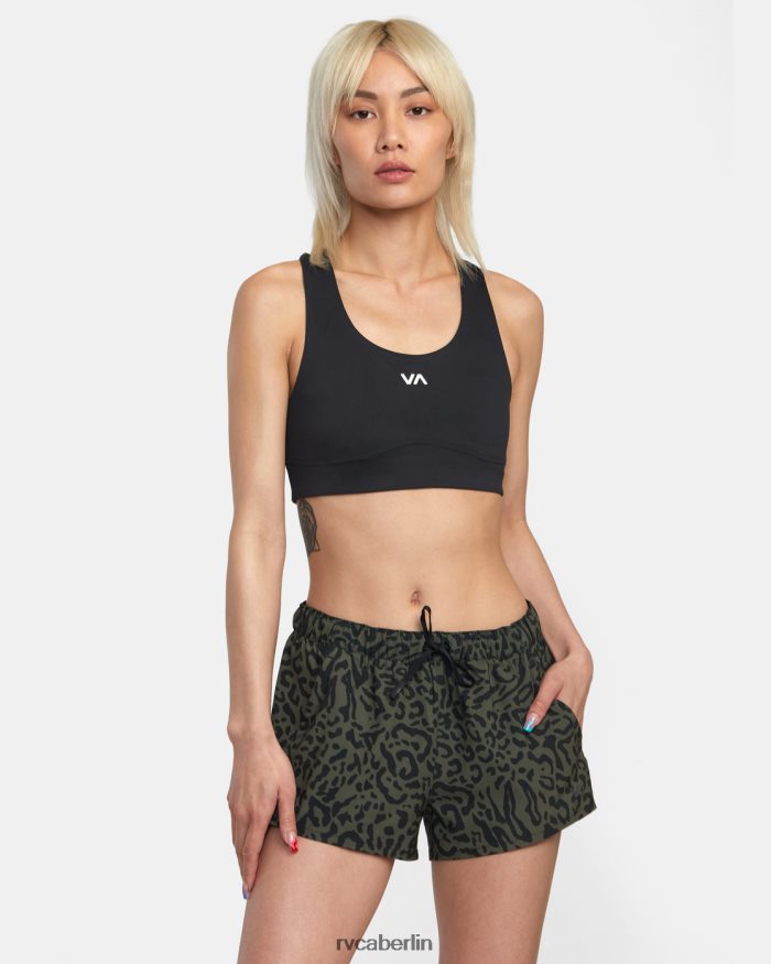 RVCA Va Essential Yogger-Sportshorts mit niedrigem Bund BF4L8X1661 Kleidung tierische Olive Frauen