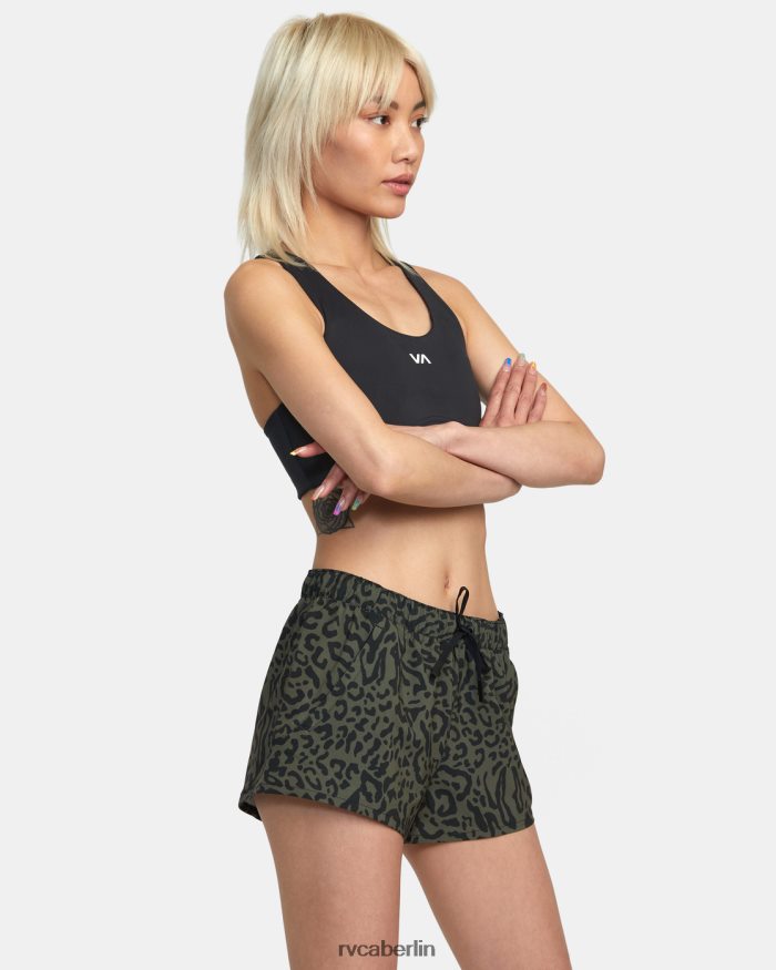 RVCA Va Essential Yogger-Sportshorts mit niedrigem Bund BF4L8X1661 Kleidung tierische Olive Frauen