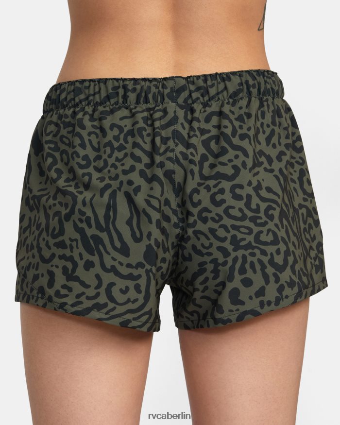 RVCA Va Essential Yogger-Sportshorts mit niedrigem Bund BF4L8X1661 Kleidung tierische Olive Frauen