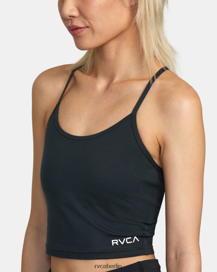 RVCA Basis-Tank-Sport-BH BF4L8X1272 Kleidung Schwarz Frauen