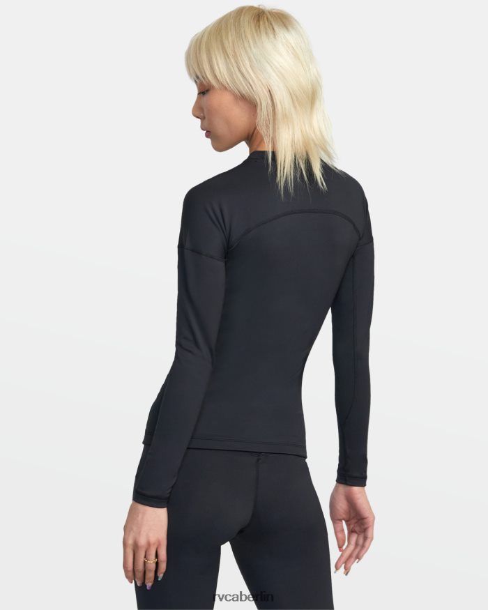 RVCA VA Sport Langarm-Kompressionsoberteil BF4L8X1285 Kleidung Schwarz Frauen