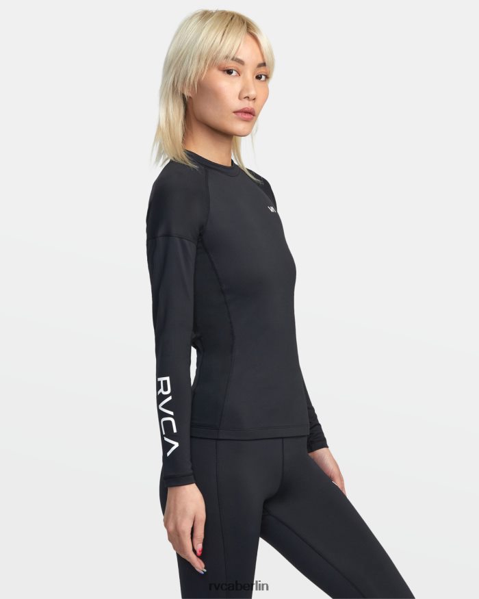 RVCA VA Sport Langarm-Kompressionsoberteil BF4L8X1285 Kleidung Schwarz Frauen