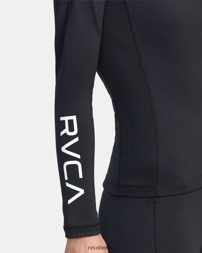 RVCA VA Sport Langarm-Kompressionsoberteil BF4L8X1285 Kleidung Schwarz Frauen