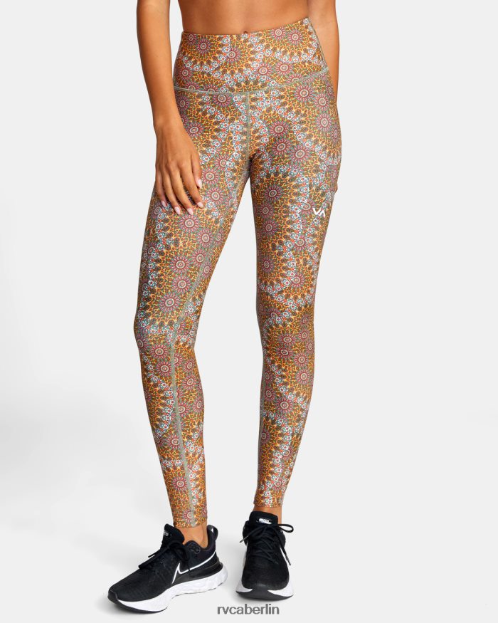 RVCA Kelsey Brookes Va Essential Leggings BF4L8X1029 Kleidung Muscimol Gold Frauen