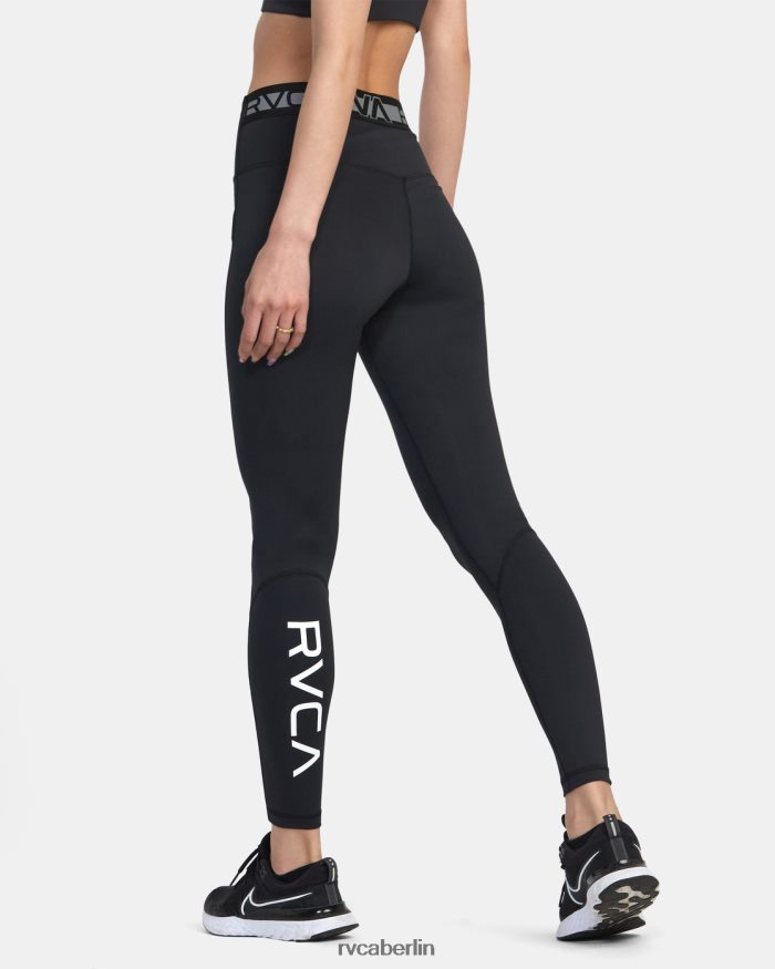 RVCA VA Sport Kompressionsstrumpfhose BF4L8X1283 Kleidung Schwarz Frauen