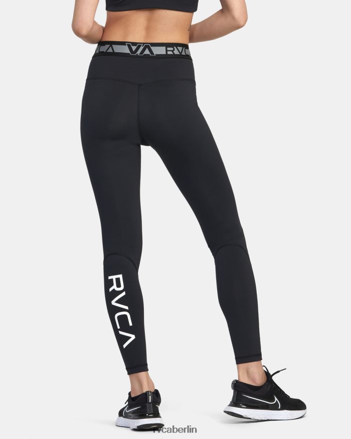 RVCA VA Sport Kompressionsstrumpfhose BF4L8X1283 Kleidung Schwarz Frauen