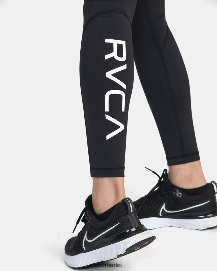 RVCA VA Sport Kompressionsstrumpfhose BF4L8X1283 Kleidung Schwarz Frauen
