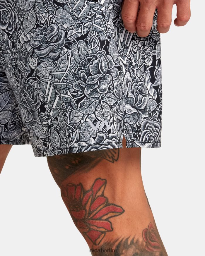 RVCA Martin Anders Yogger Stretch 17 technische Trainingsshorts BF4L8X296 Kleidung anders blumig Männer