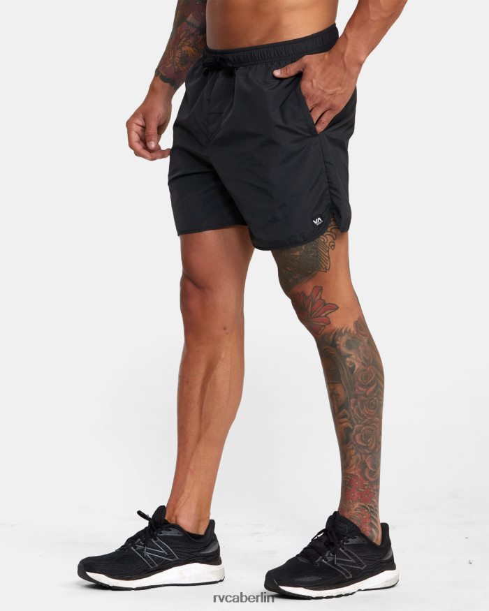 RVCA Outsider Basecamp 16 Trainingsshorts BF4L8X815 Kleidung Schwarz Männer