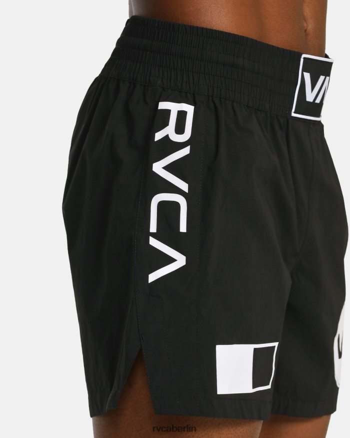 RVCA Spartanische Trainingsshorts mit elastischem Bund 17 BF4L8X796 Kleidung Schwarz Männer