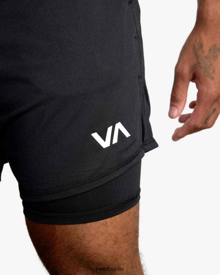 RVCA Sport Vent 16 Trainingsshorts BF4L8X560 Kleidung Schwarz Männer