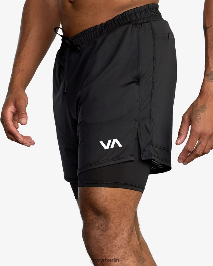RVCA Sport Vent 16 Trainingsshorts BF4L8X560 Kleidung Schwarz Männer