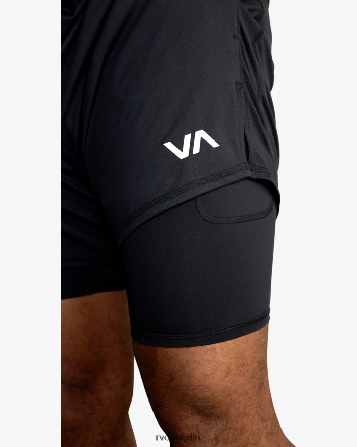 RVCA Sport Vent 16 Trainingsshorts BF4L8X560 Kleidung Schwarz Männer