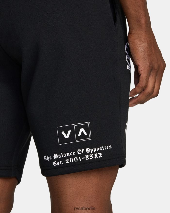 RVCA VA Sport 19 Sport-Sweatshorts BF4L8X264 Kleidung Schwarz-Weiss Männer