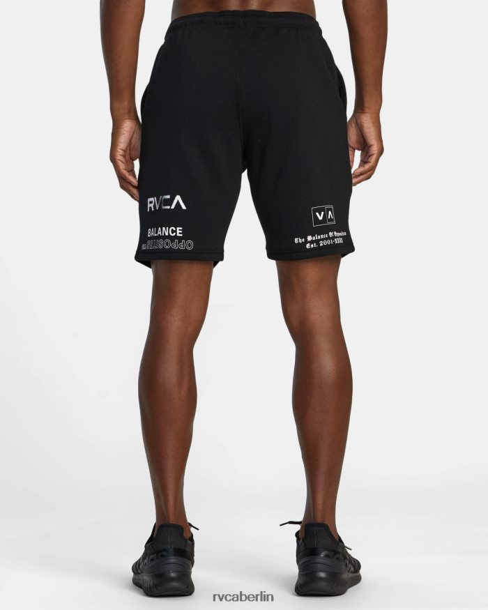 RVCA VA Sport 19 Sport-Sweatshorts BF4L8X264 Kleidung Schwarz-Weiss Männer