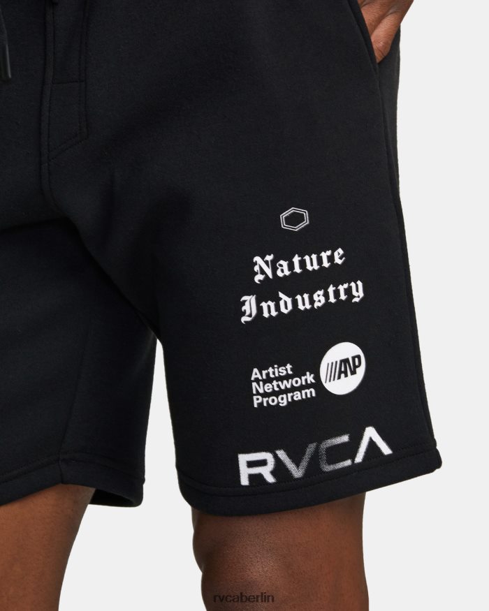 RVCA VA Sport 19 Sport-Sweatshorts BF4L8X264 Kleidung Schwarz-Weiss Männer