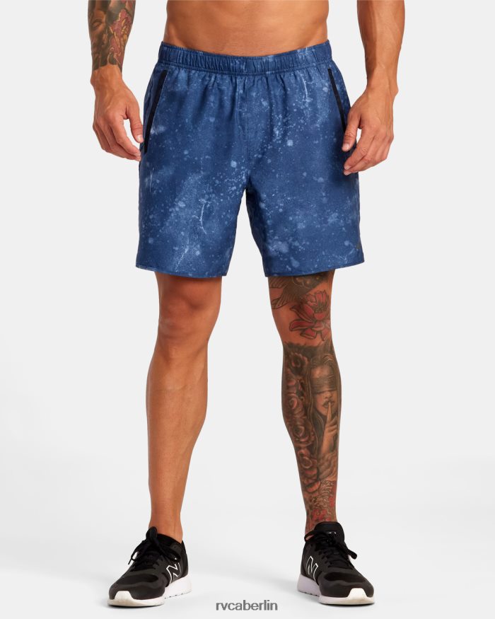 RVCA Yogger IV Shorts mit elastischem Bund 17 BF4L8X238 Kleidung Indigo-Batikfärbung Männer