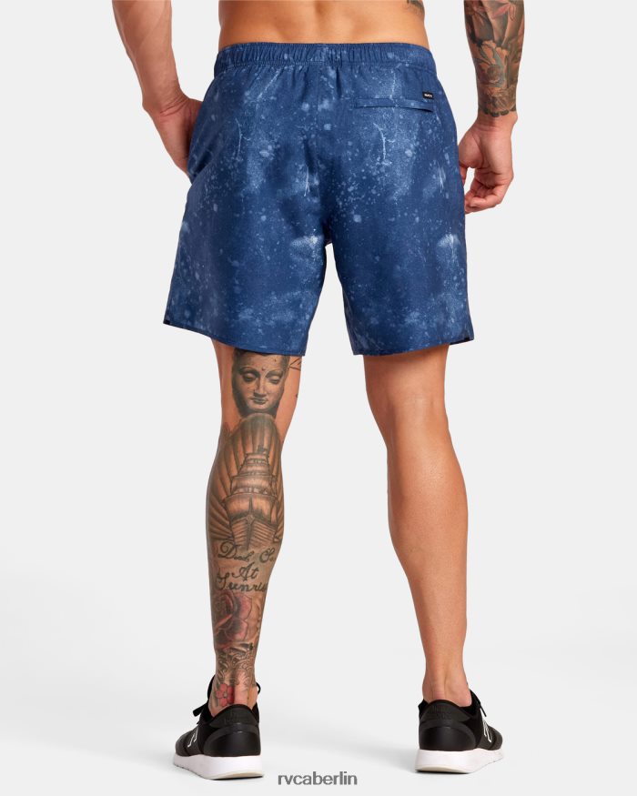 RVCA Yogger IV Shorts mit elastischem Bund 17 BF4L8X238 Kleidung Indigo-Batikfärbung Männer