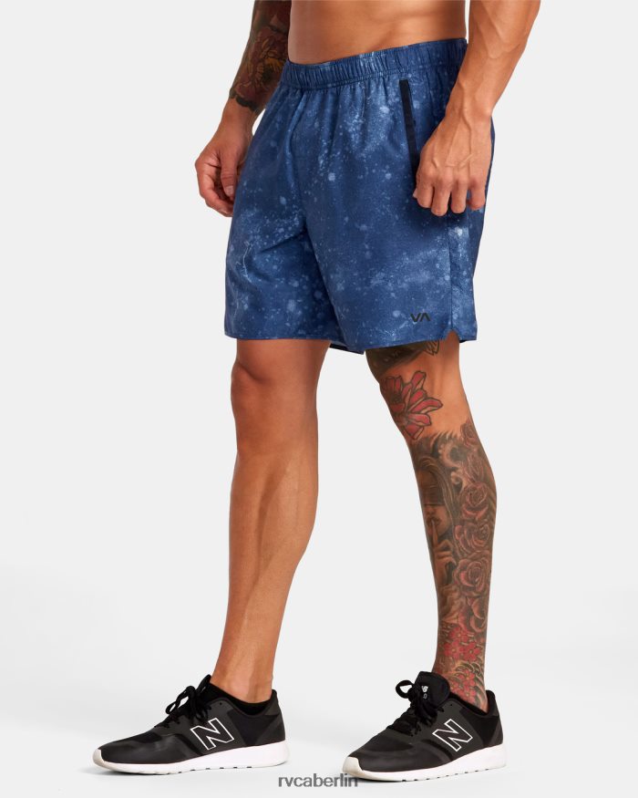 RVCA Yogger IV Shorts mit elastischem Bund 17 BF4L8X238 Kleidung Indigo-Batikfärbung Männer