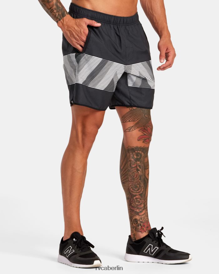 RVCA Yogger IV Shorts mit elastischem Bund 17 BF4L8X272 Kleidung schwarze va-Unschärfe Männer