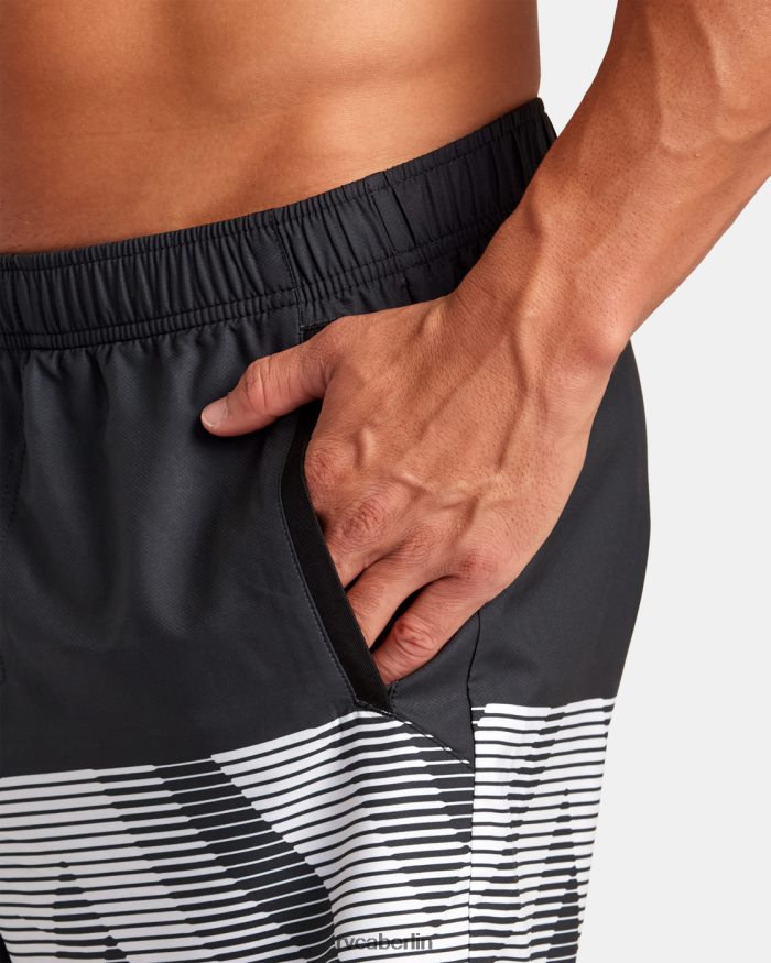 RVCA Yogger IV Shorts mit elastischem Bund 17 BF4L8X272 Kleidung schwarze va-Unschärfe Männer