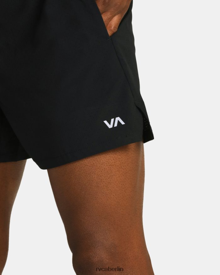 RVCA Yogger Jogger elastische Laufshorts 15 BF4L8X962 Kleidung Schwarz Männer