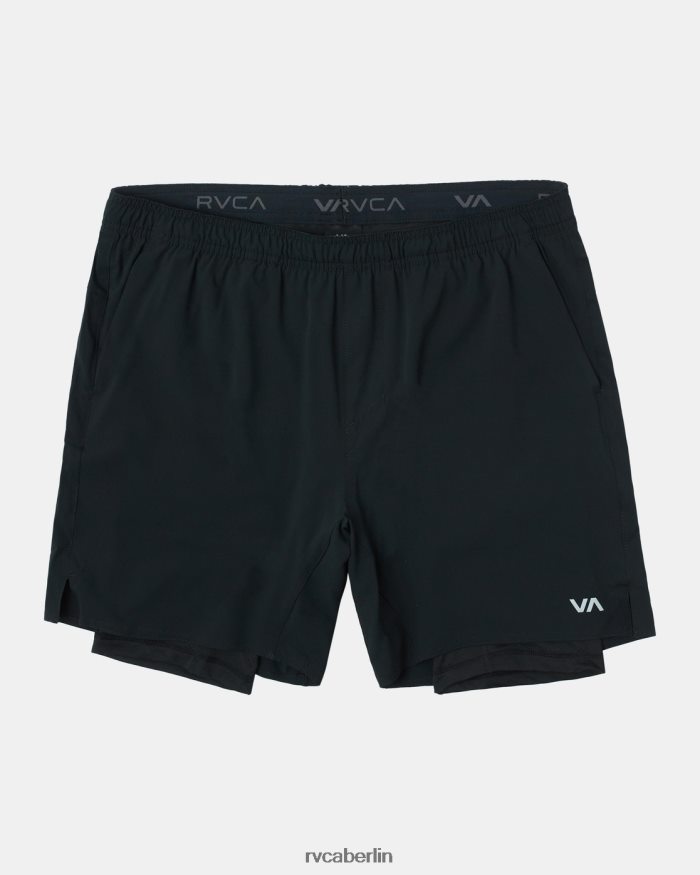 RVCA Yogger Train 2-in-1-Trainingsshorts mit elastischem Bund 17 BF4L8X845 Kleidung schwarz-multi Männer
