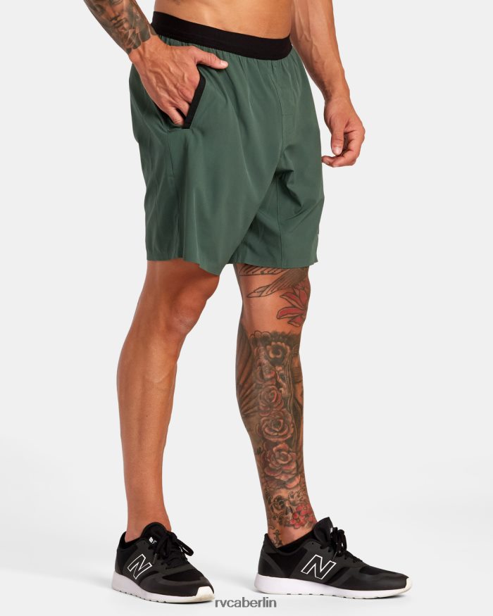 RVCA Yogger plus 18 Trainingsshorts BF4L8X260 Kleidung dunkler Kaktus Männer