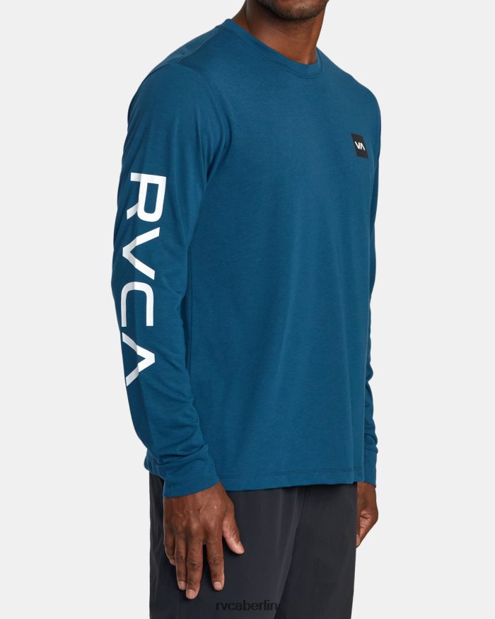 RVCA 2x Langarm-T-Shirt BF4L8X439 Kleidung Marine Männer