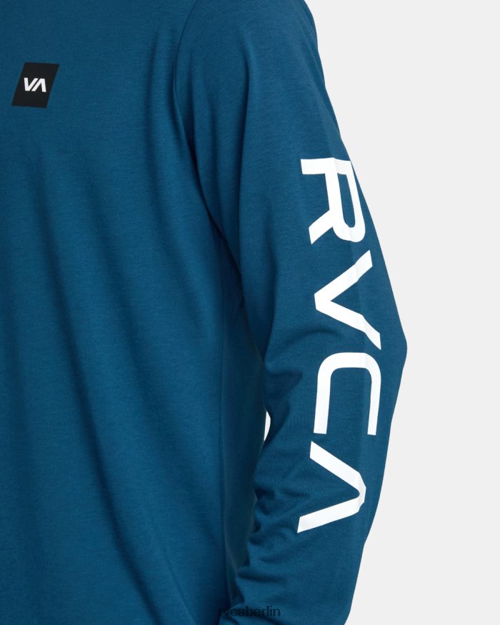 RVCA 2x Langarm-T-Shirt BF4L8X439 Kleidung Marine Männer