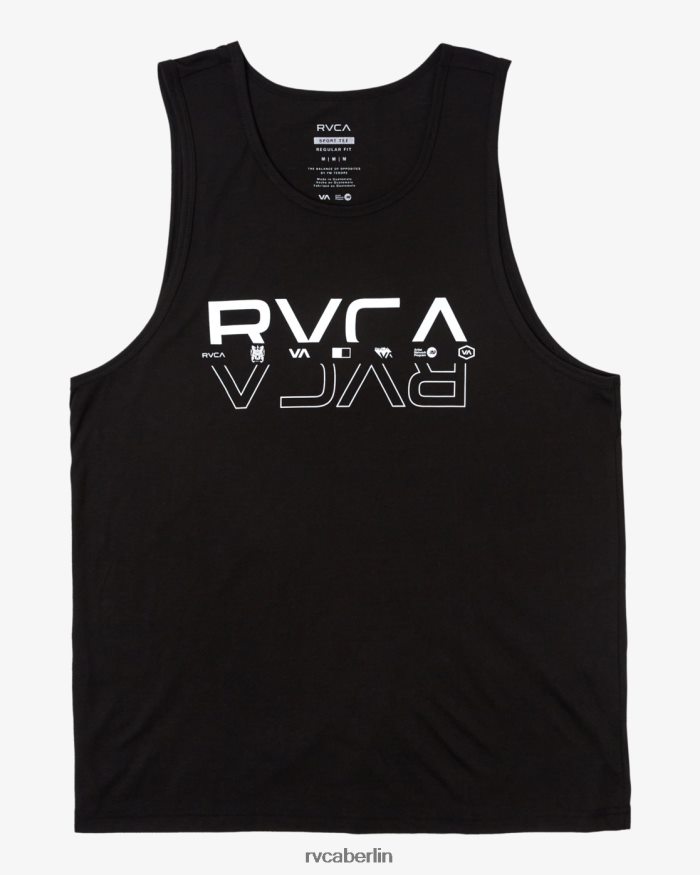 RVCA Doppelt geteilter Tank BF4L8X282 Kleidung Schwarz Männer