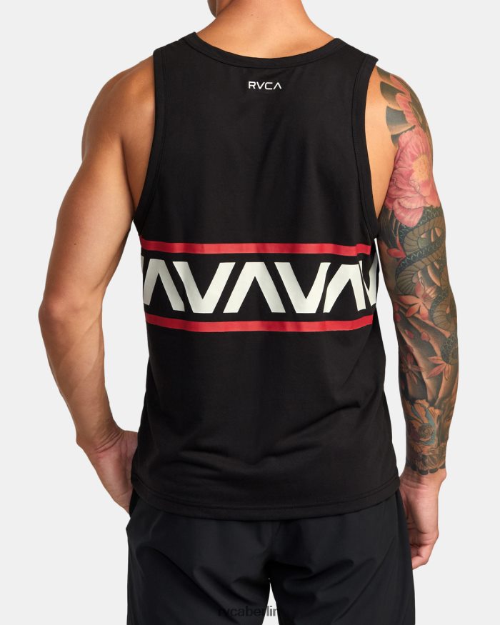 RVCA Hawaii-Tanktop mit Streifen BF4L8X940 Kleidung Schwarz Männer