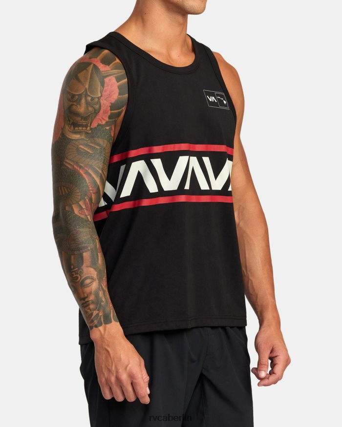 RVCA Hawaii-Tanktop mit Streifen BF4L8X940 Kleidung Schwarz Männer