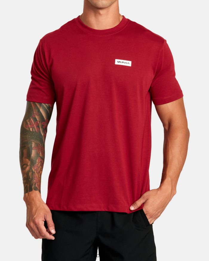 RVCA Icon-T-Shirt BF4L8X303 Kleidung Kardinal Männer