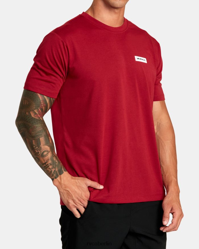 RVCA Icon-T-Shirt BF4L8X303 Kleidung Kardinal Männer
