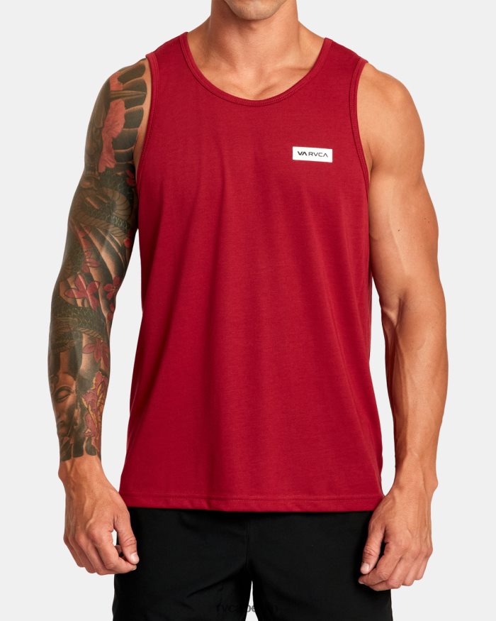 RVCA Icon-Tanktop BF4L8X276 Kleidung Kardinal Männer