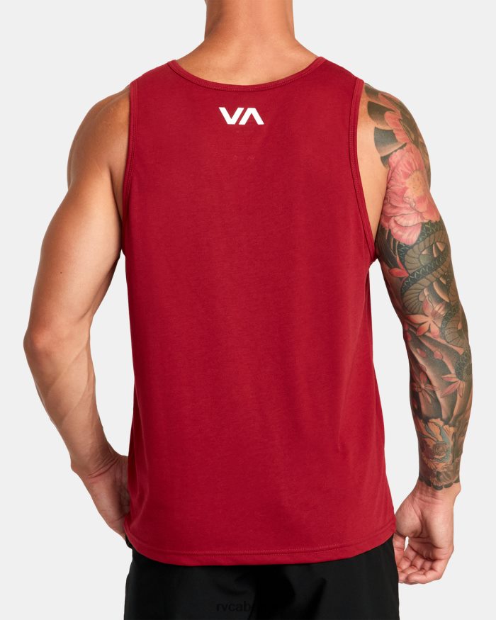 RVCA Icon-Tanktop BF4L8X276 Kleidung Kardinal Männer