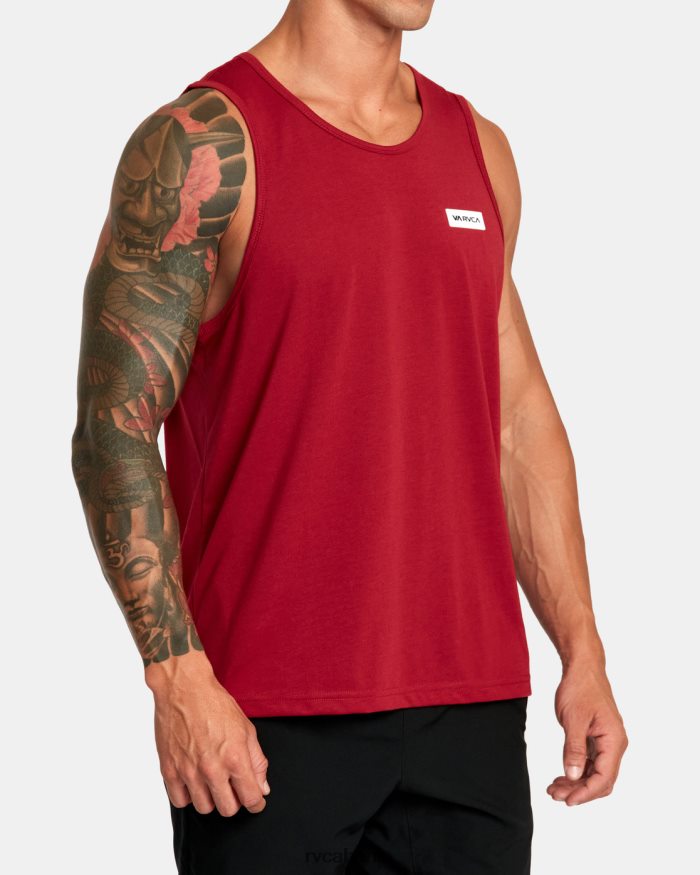 RVCA Icon-Tanktop BF4L8X276 Kleidung Kardinal Männer