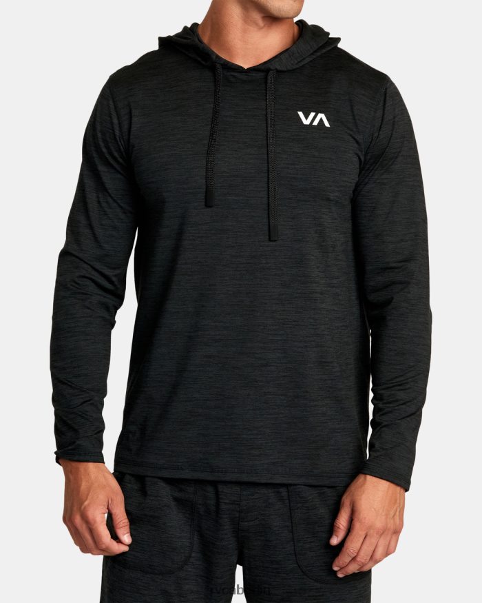 RVCA Kabel-Pullover-Kapuzenpullover BF4L8X754 Kleidung Schwarz Männer