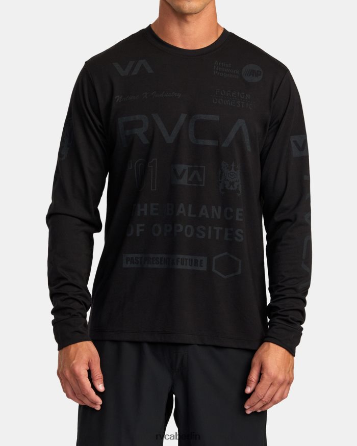 RVCA Langärmliges Trainingsshirt aller Marken BF4L8X1060 Kleidung schwarz 2 Männer