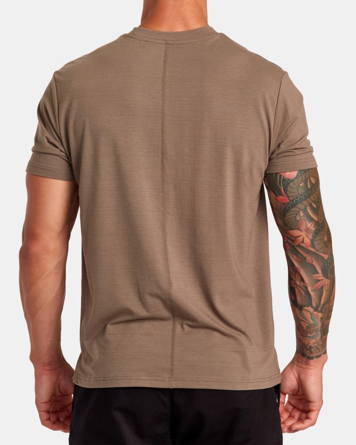 RVCA VA Sport Balance technisches Trainings-T-Shirt BF4L8X36 Kleidung Pilz Männer