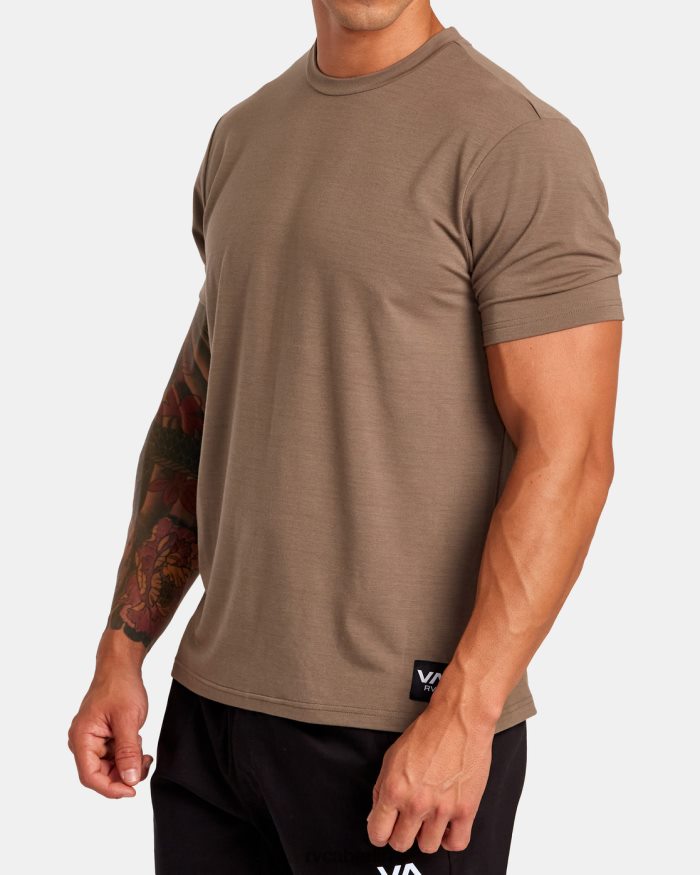 RVCA VA Sport Balance technisches Trainings-T-Shirt BF4L8X36 Kleidung Pilz Männer