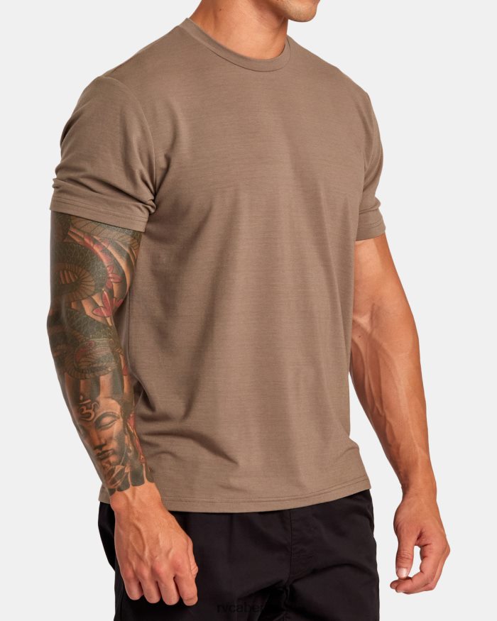 RVCA VA Sport Balance technisches Trainings-T-Shirt BF4L8X36 Kleidung Pilz Männer