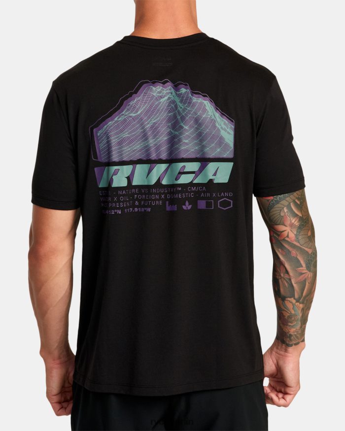 RVCA VA Sport Elevate T-Shirt BF4L8X301 Kleidung Schwarz Männer