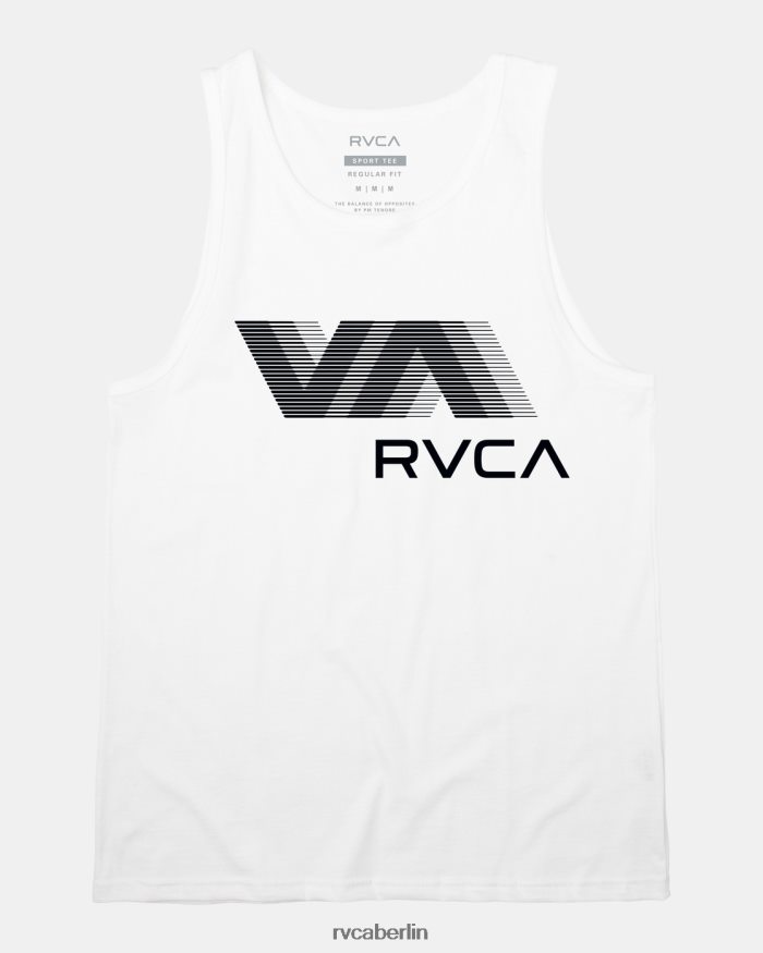 RVCA Va Blur Tanktop BF4L8X599 Kleidung Weiß Männer