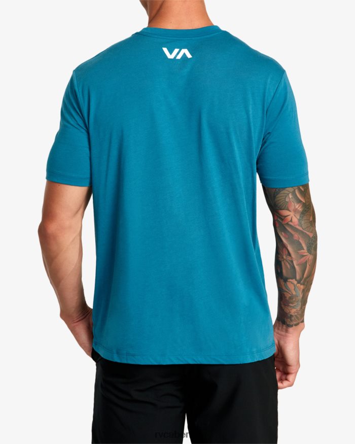 RVCA va Blur Tee BF4L8X15 Kleidung blaugrün Männer
