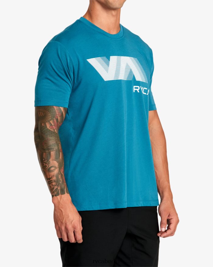 RVCA va Blur Tee BF4L8X15 Kleidung blaugrün Männer