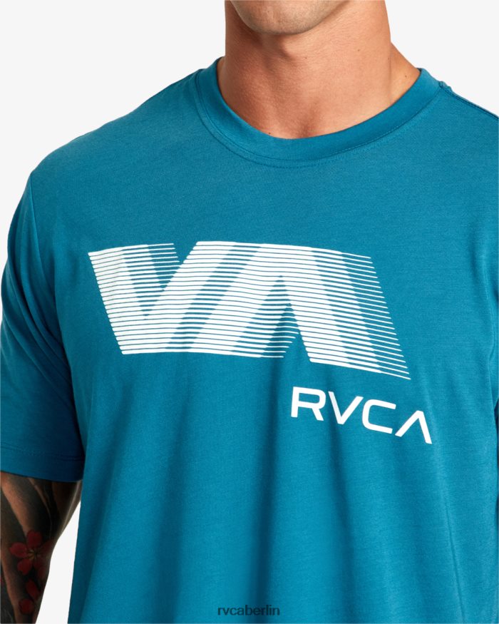 RVCA va Blur Tee BF4L8X15 Kleidung blaugrün Männer
